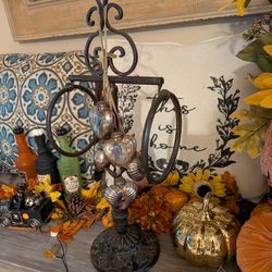 Wrought Iron Tall Towel Or Jewelry Holder