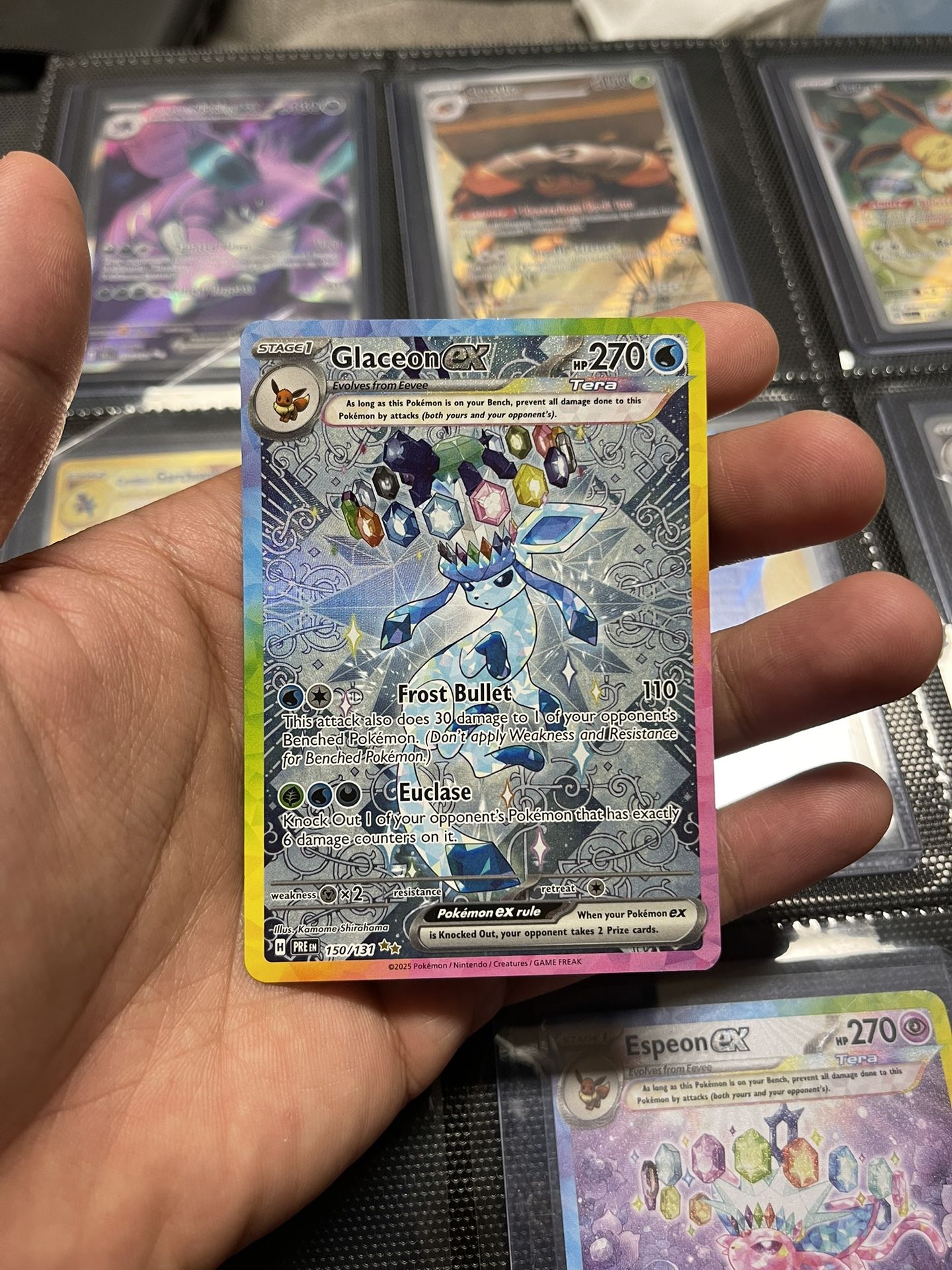 Pokemon Glaceon ex - 150/131 - SV: Prismatic Evolutions (PRE)