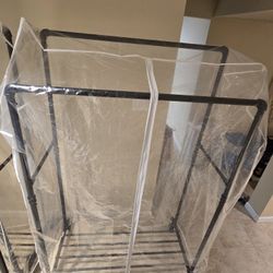 Double Clothing Rack - Portable