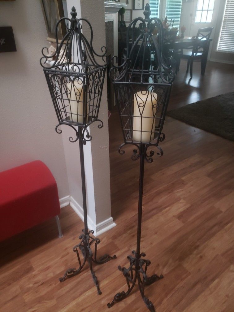 Bird Cage Candle Holders 