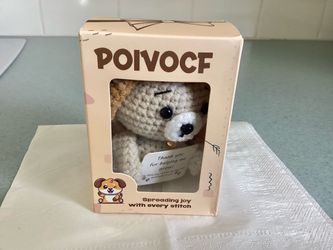 NEW POIVOCF Crochet Dog “Thank You For Helping Me Grow” Gift Puppy