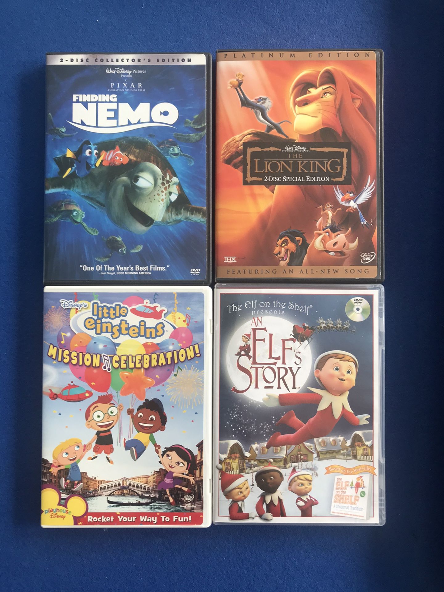 Children’s DVDs - mainly Disney movies - Lion King, Finding Nemo