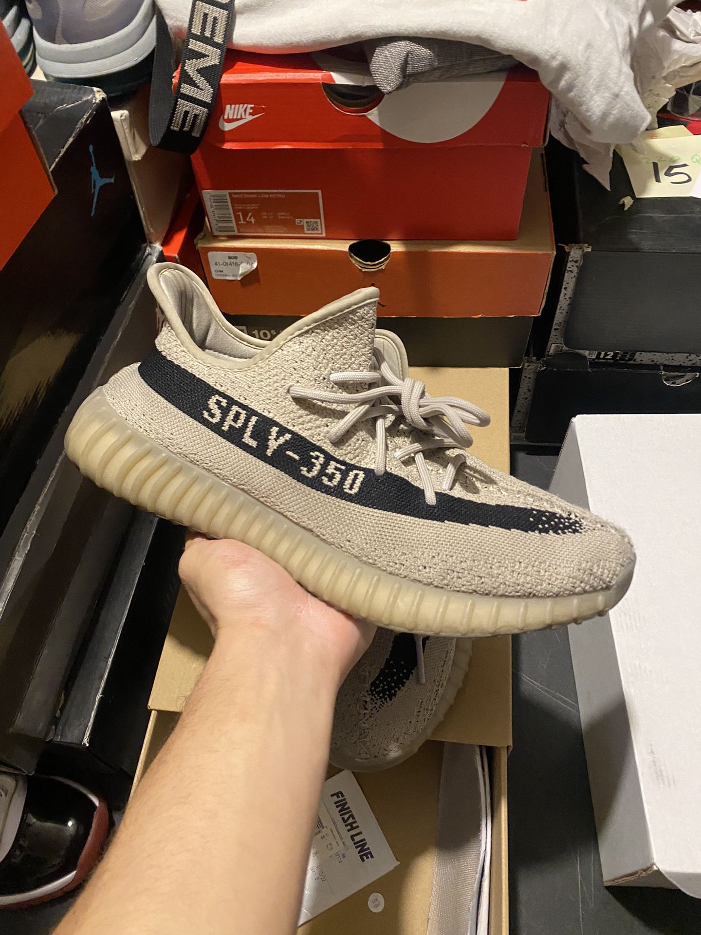 Adidas Yeezy 350 Slate size 10.5 USED But Clean