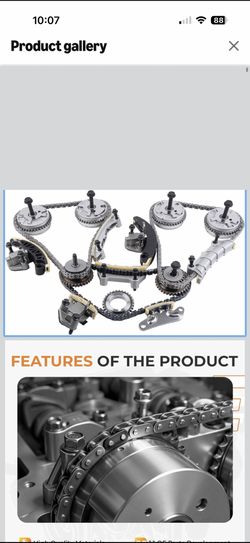 9-0753SVVT Engine Timing Chain Kit w/VVT Sprocket Fit for 2007-2022 2.8L 3.0L 3.6L V6 Chevy Buick Cadillac GMC Pontiac Saturn Traverse Enclave Impala
