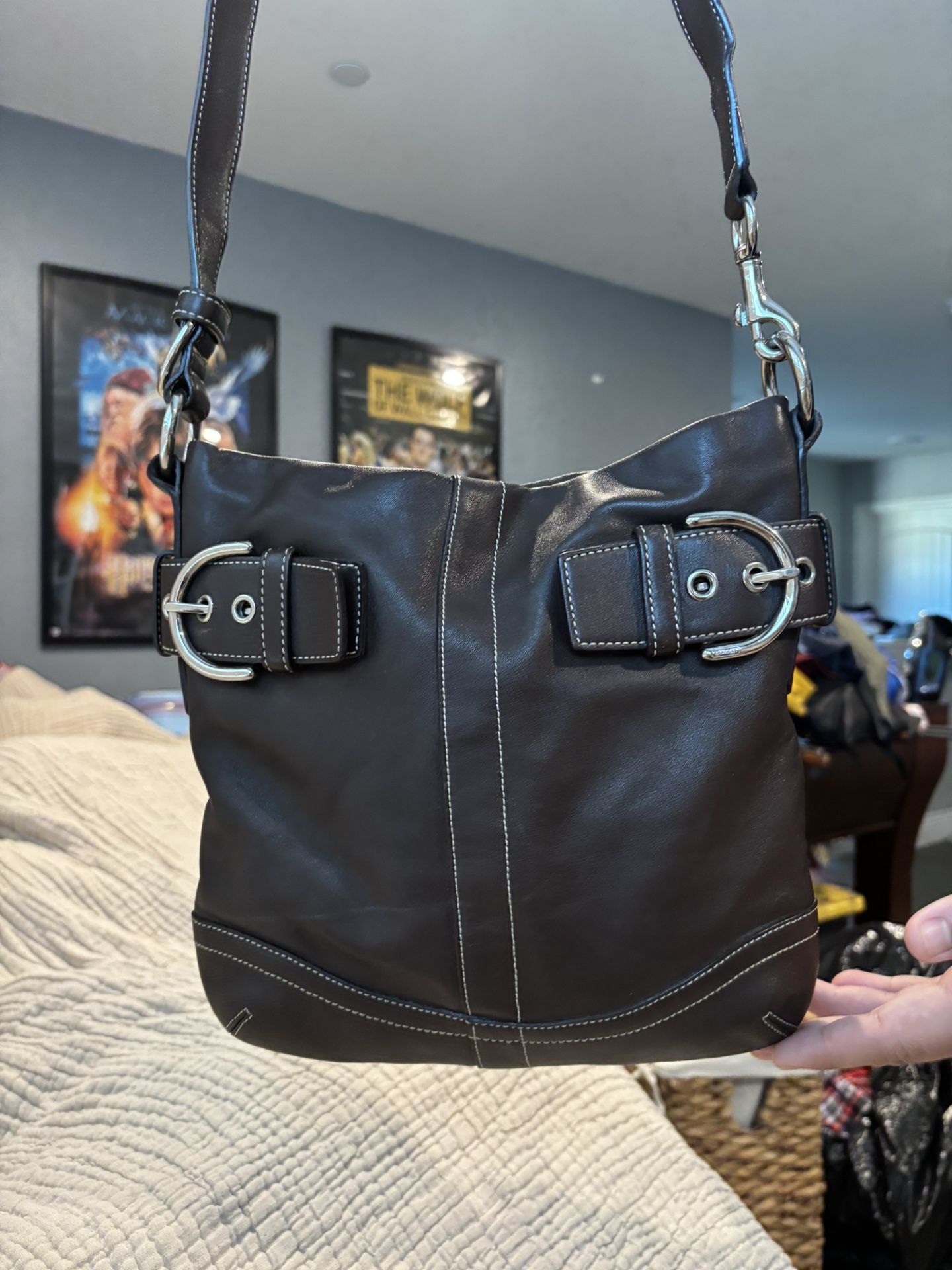 Coach Soho Leather Hobo Bag β Vintage, Soft Brown, Great Condition!