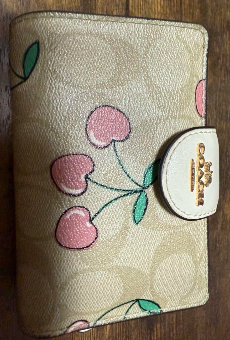 Coach Cherry Heart Wallet