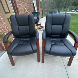Very  Nice 2 Leather office chairs