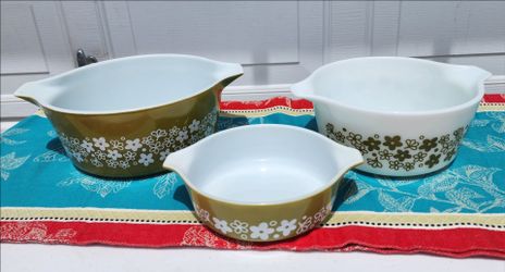 Pyrex spring daisy set