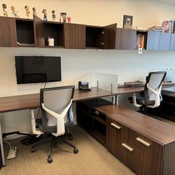 Modern Workspace / Office Desks Furniture (set of 3)