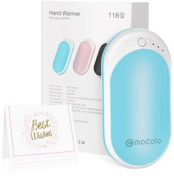 New Hand Warmers Rechargeable, 5200mAh Portable USB Electric Pocket Hand Warmer/Power Bank, Great Solution for Raynaud's and Arthritis Sufferers, Bes