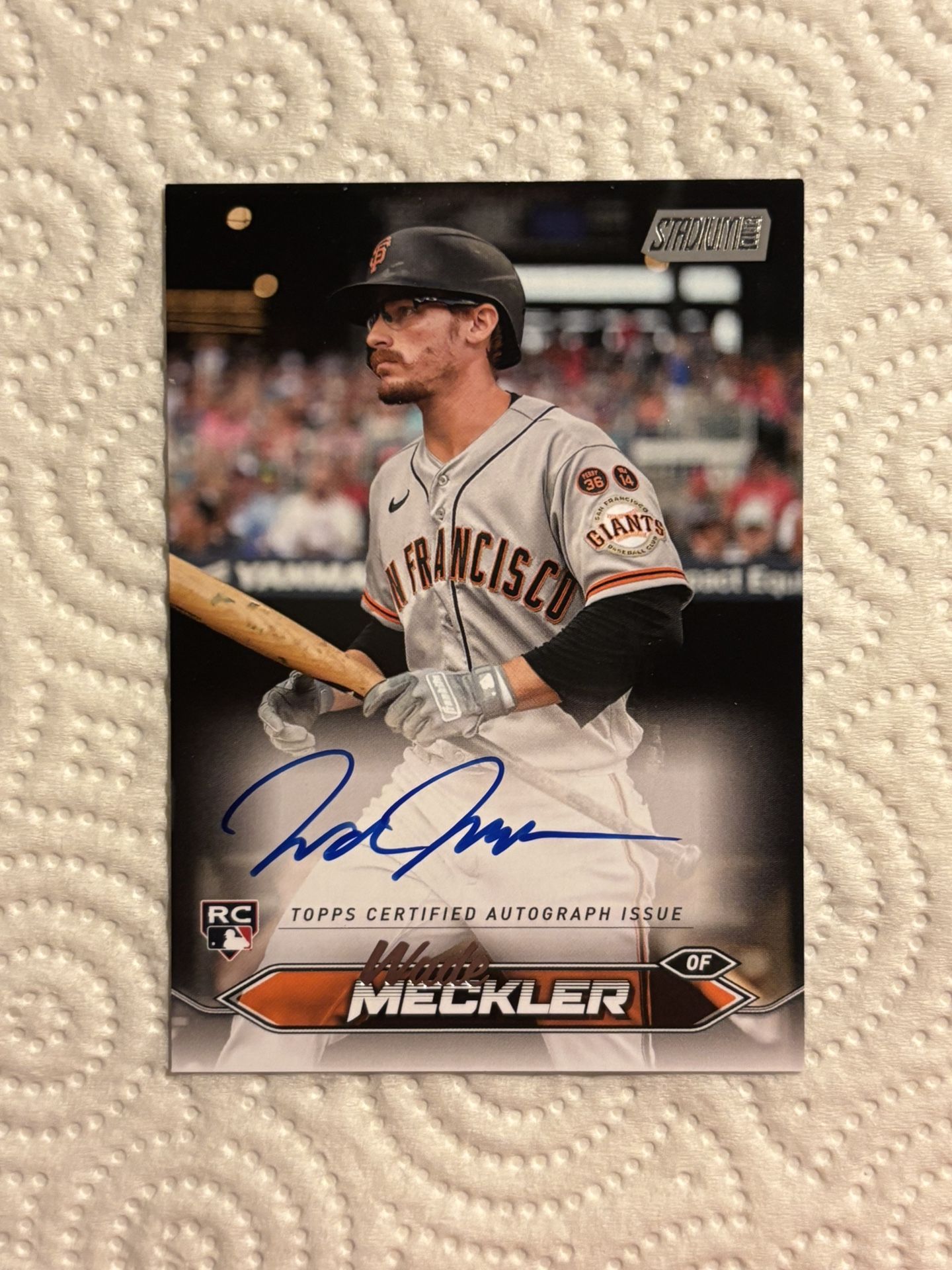 2024 Topps Stadium Club Wade Meckler Rookie Autograph Baseball Card