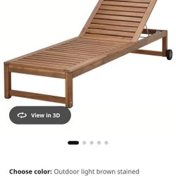 Ikea Wood Lounge Chair