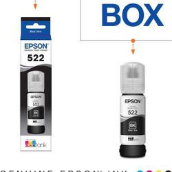 Epson 522 Eco Tank Ink Black $10