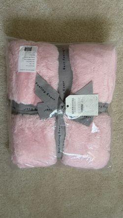 Berkshire Blanket & Home Co. Pink Plush Throw