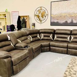 Kincord 4 Piece Power Reclining Sectional Couch @ Financing Options 