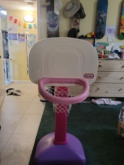 Little Tikes Pink Purple Basketball Hoop