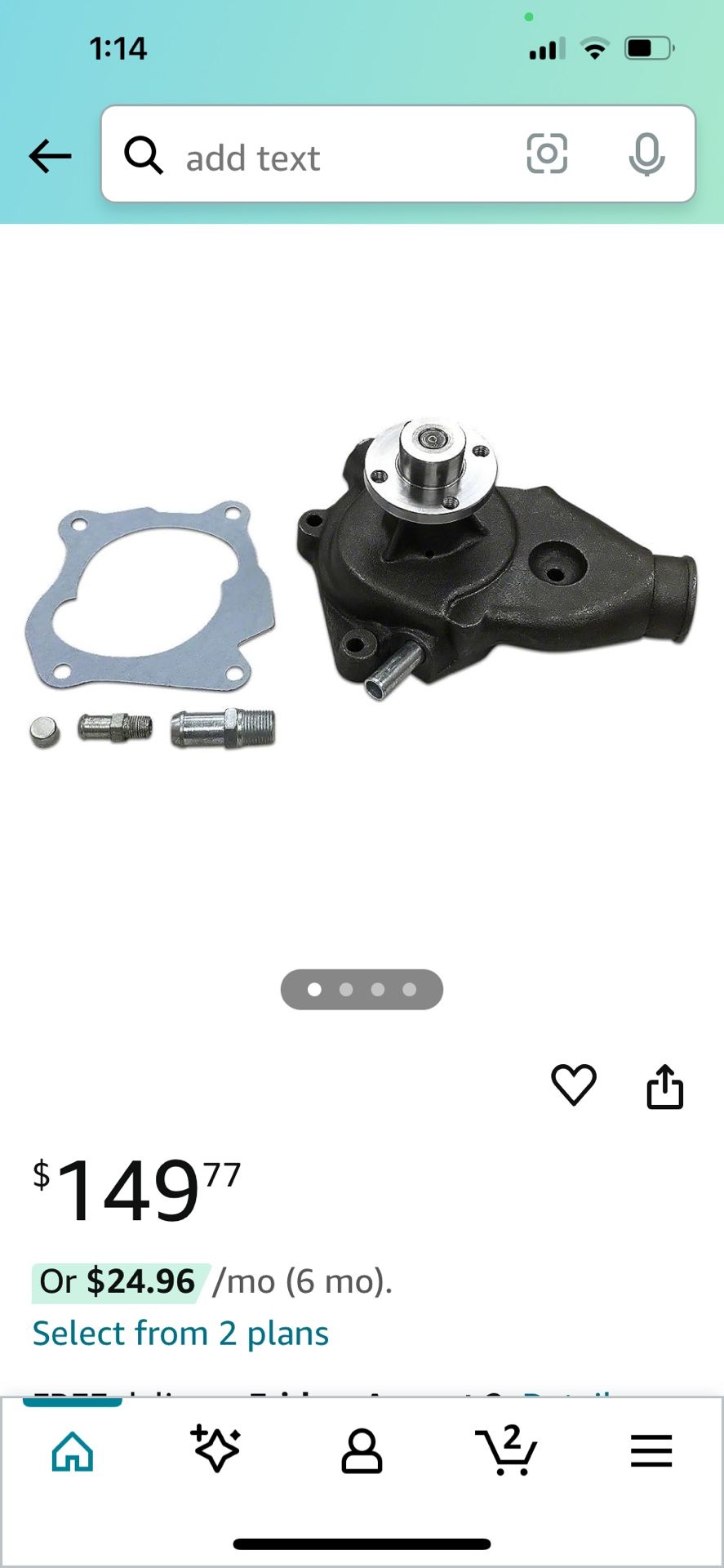 John Deere Tractor Water Pump