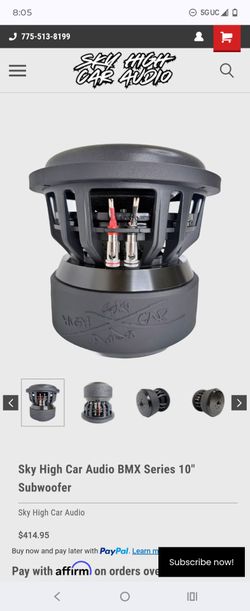 Sky high car audio subwoofers