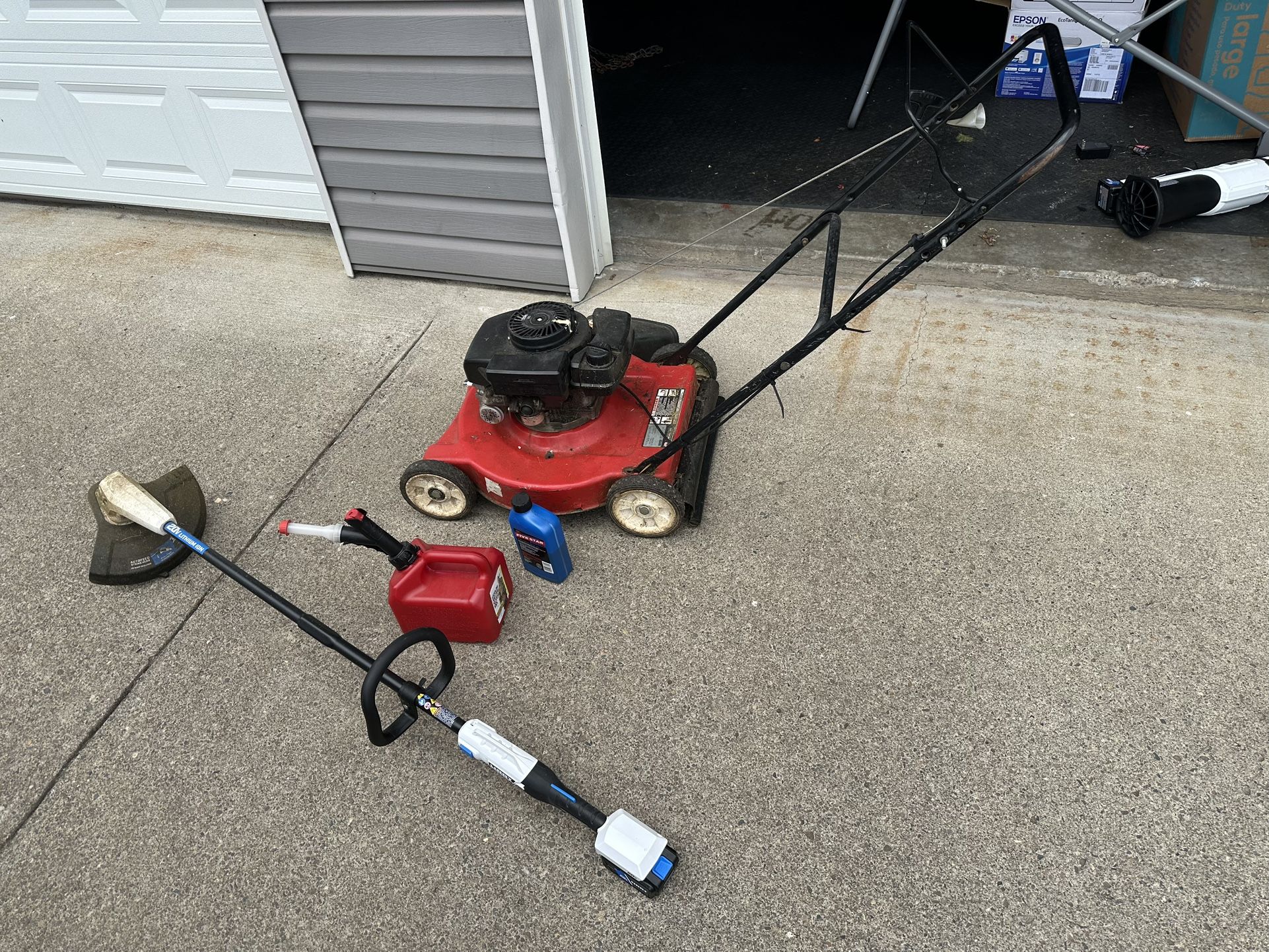 Lawn Mower & Weed Eater