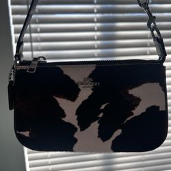 Teri Cowprint Shoulder Bag 