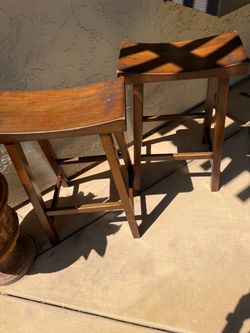 Counter Height Bar Stools X 2 - 26 1/2”