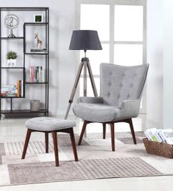Accent Chair W/ Ottoman (903820)