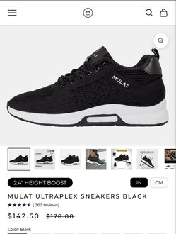$40 MULAT ULTRAPLEX SNEAKERS BLACK