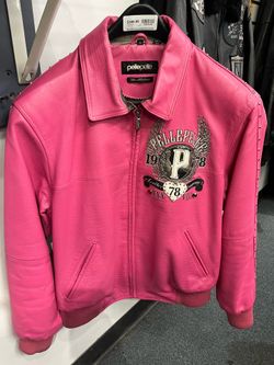 Ladies leather jacket size 16 (1636)