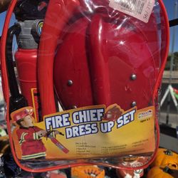 Kids Firefighter Halloween Costume Ages 3-7