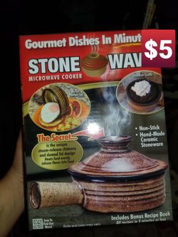 Stone wave microwave cooker