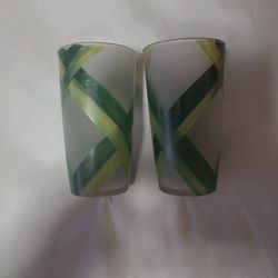 Green Frosted Glass Ware