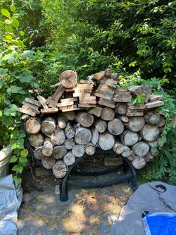 Frontgate Firewood Holder & firewood