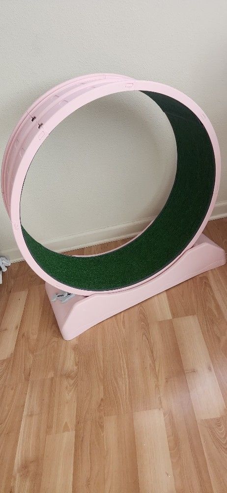 Pink Cat Exercise Wheel