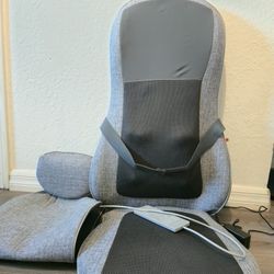 Shiatsu Realtouch Massaging Chair Pad with Extra Cushion, Soothing Heat, 4 Deep