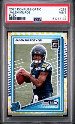 2025 Panini Donruss Optic - Rated Rookie Jalen Milroe #253 Flex Prizm /199 (RC)