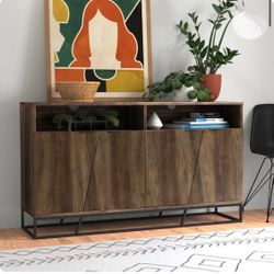 New Angle Door Sideboard or Entryway Storage Cabinet