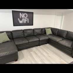 Leather couches 