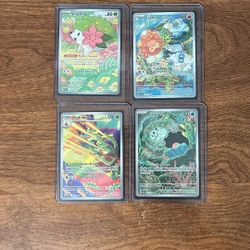 4 Full Art Pokemon Cards