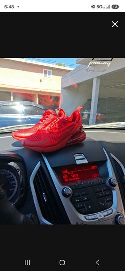 Nike Air Max 270 Triple Red Sneakers