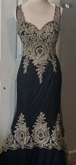 Black And Gold Dress Size 4