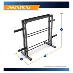  Heavy- Duty Weight Plate & Barbell Storage Rack – Like 