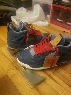 Jordan Blue levi denim 4s size 10