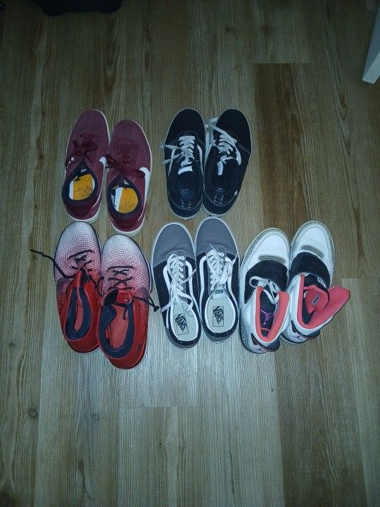 Nike, Jordan Shoes, Size 11 and 12, And a bag Of Clothes