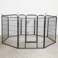 (Brand New) $115 Dog 8-Panel Playpen, Each Panel 40” Tall X 32” Wide Heavy Duty Pet Exercise Fence Crate Kennel Gate 