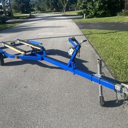 Jet Ski Trailer Or Small Boat Trailer Up To 16’ New Winch, New Bunks, New Carpet. All Components Are In Working Order. Ready To Load…