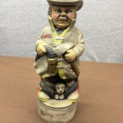 Vintage Fire Chief Terry Witt Decanter Addison Fire Dept Figurine Bottle