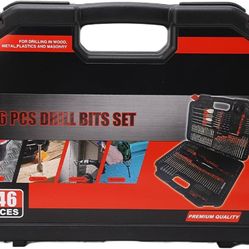 Multifunctional drill bit set, 246 pieces, multifunctional combination drill bit set, drill bit set with case for masonry drill bits