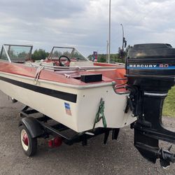1973 EBKO trihull 16 ftopen bow boat 