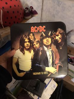 Ac dc tin lunch box