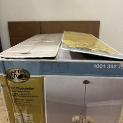 Chandelier with Glass Ball Accents in Brushed Nickel Finish